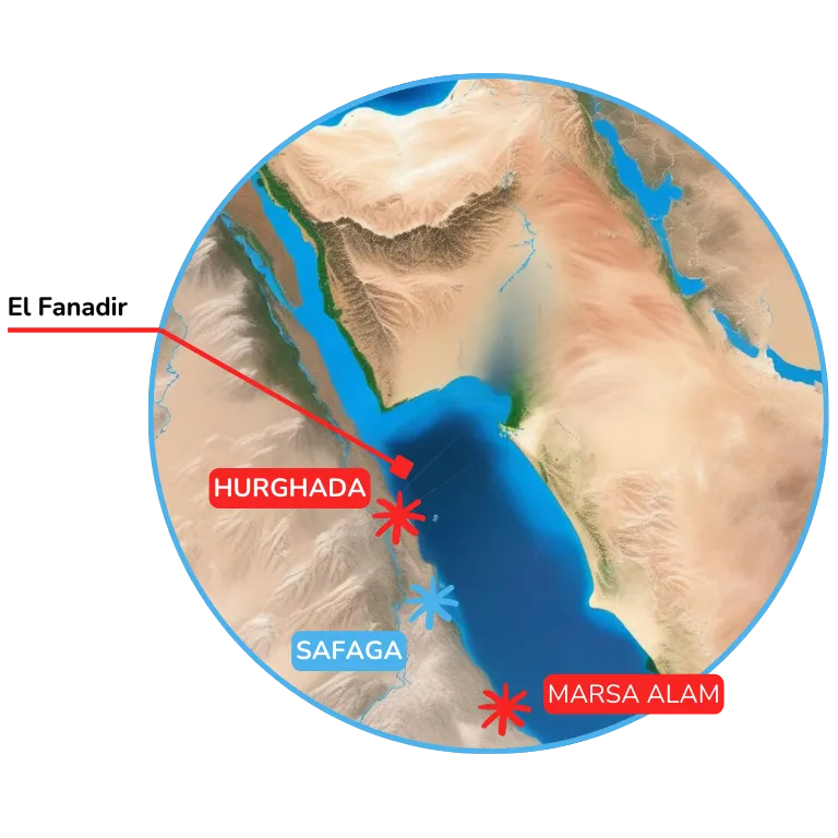 Illustrated map of a coral garden dive site.